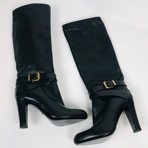 Sergio Rossi Black Heel Buckle Boot NEVER WORN